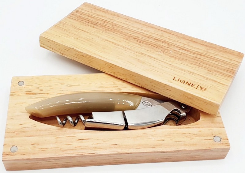 Sommelier ORIGINE Corne noire + Coffret Bois