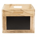 Caisse bois ardoise 21x35x28,3cm 