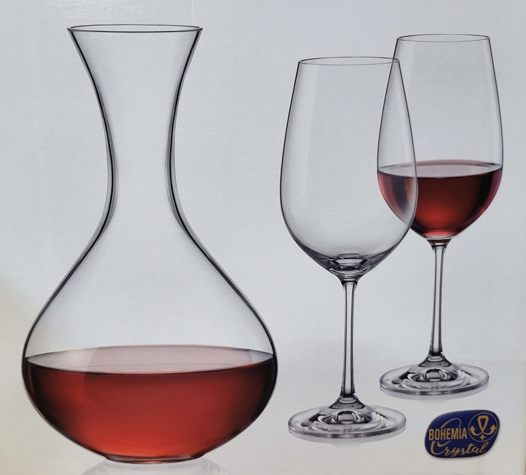 04387 Coffret carafe + 2 verres Bohemia