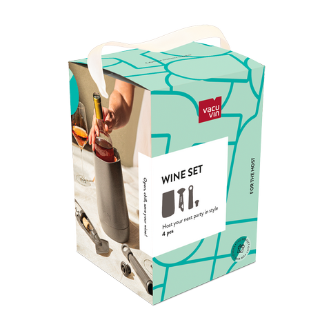 VACU3890680 Coffret Vin HOST, couleur Graphite (Refroidisseur/Pompe vin/TB)