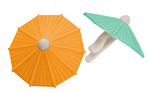 FIA1605 Boite de 6 marque-verres Parapluie