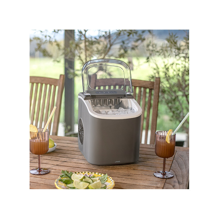 DOM484G Machine à glaçons 12 kg/jour 26x32x33 cm + pelle glace