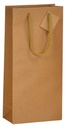 E1006 Lot de 10 x Sac Kraft nature 2 btls 380x180x90 mm