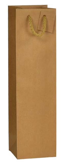 E1007 Lot de 10 x Sac Kraft nature Magnum 440x130x114 mm