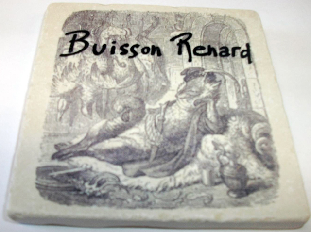 Dessous de verre Buisson Renard