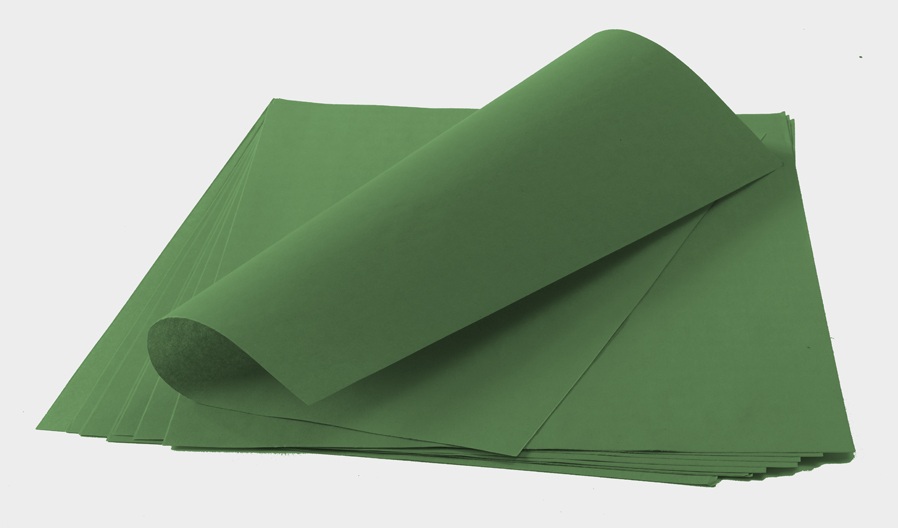 512 Papier de soie vert, 50 x 37,5 cm, Par 500 feuilles1