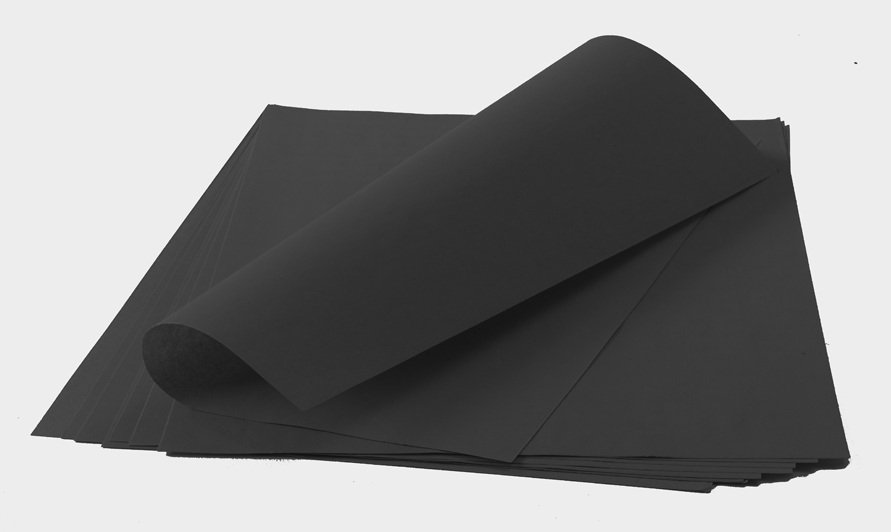 515 Papier de soie noir, 50 x 37,5 cm, Par 500 feuilles1