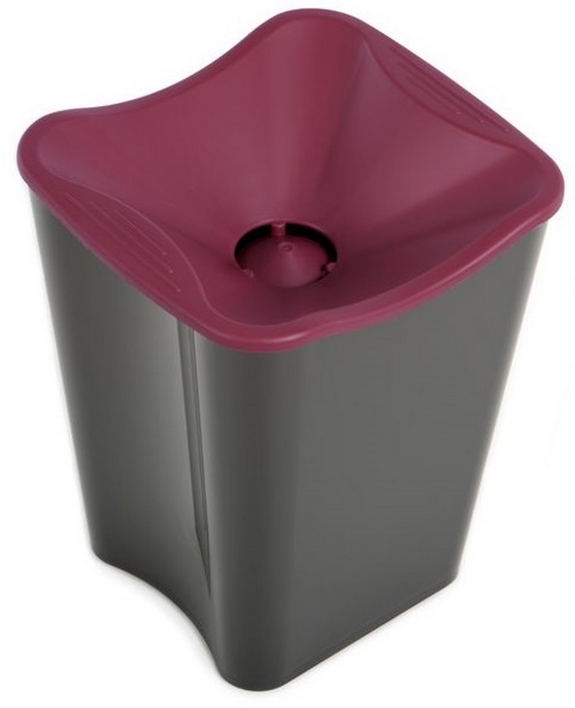 6238NE01 Crachoir Bicolore Noir & Bordeaux 3L