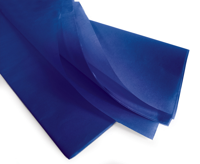 E1094 Papier de soie Bleu marine 18g - Paquet de 240 feuilles - 50 x 75 cm colisé par 1