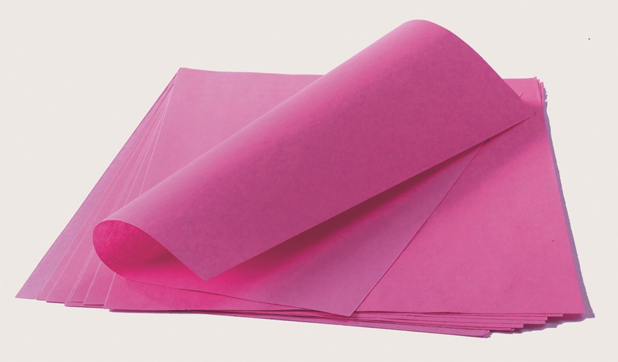 536 Papier de soie rose, 50 x 37,5 cm, Par 500 feuilles1