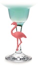 FIA565 Boite de 8 Marque-verres Flamencos