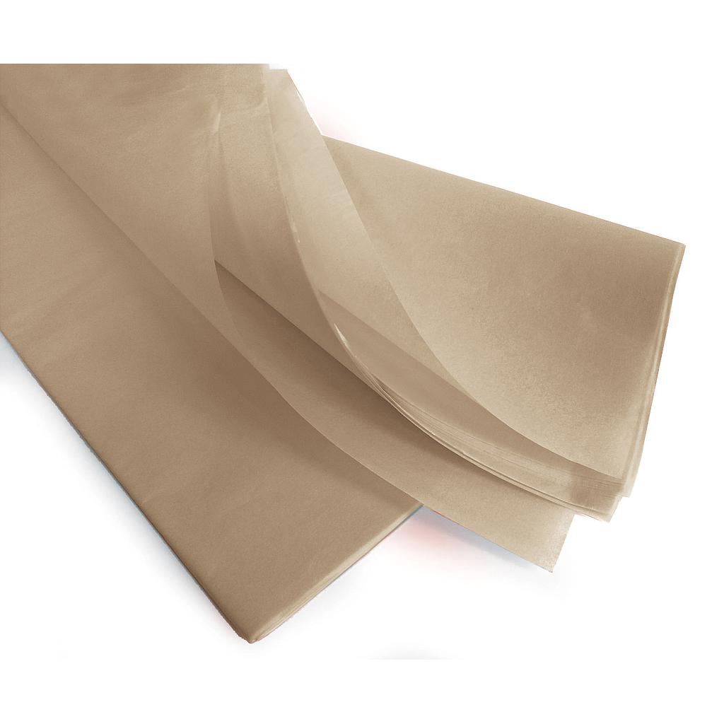 E1099 Papier de soie Naturel 18g - Paquet de 240 feuilles - 50 x 75 cm colisé par 1