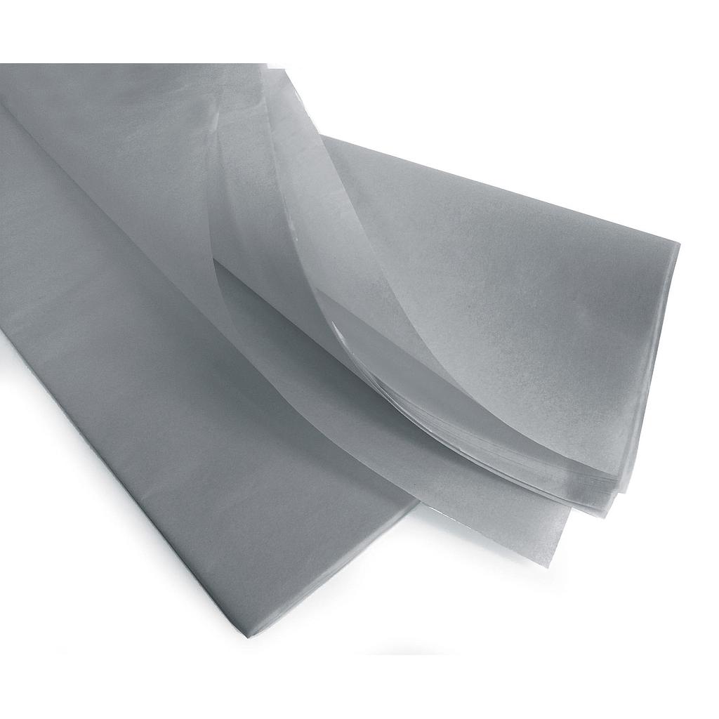 E1098 Papier de soie Gris 18g - Paquet de 240 feuilles - 50 x 75 cm colisé par 1