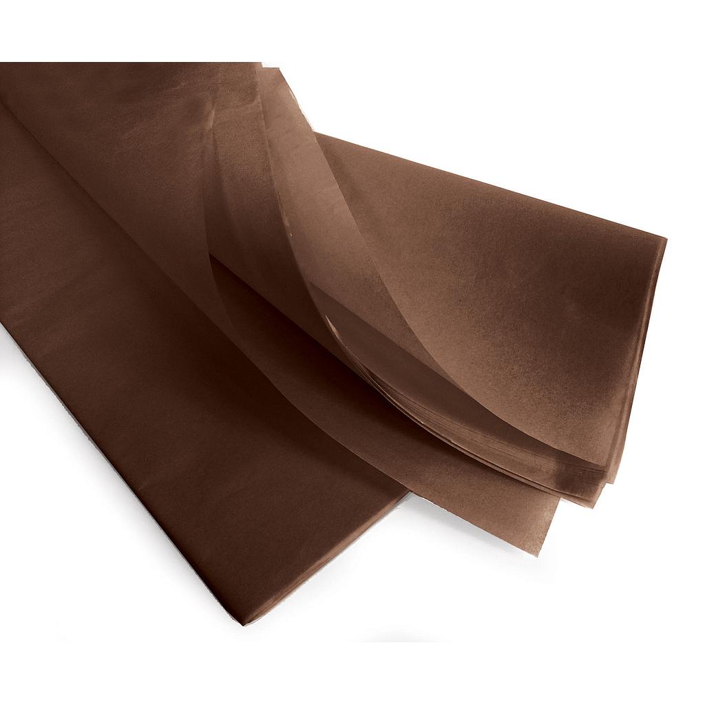 E1097 Papier de soie Chocolat 18g - Paquet de 240 feuilles - 50 x 75 cm colisé par 1