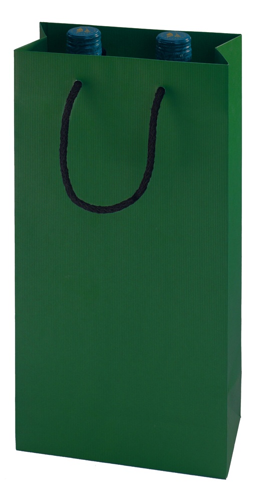 3261 Sac kraft vergé vert 2B, 180 x 90 x 380 mm colisé par 25