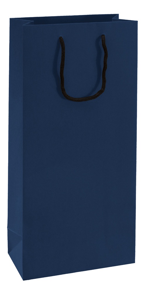 3263 Sac kraft vergé bleu 2B, 180 x 90 x 380 mm colisé par 25