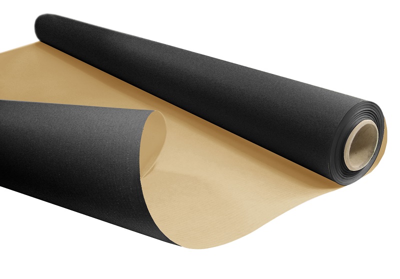 E1089 Papier Cadeau Kraft Noir 60g 0.69x100 M