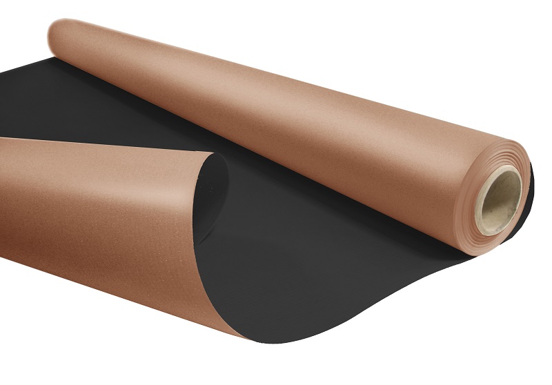 E1085 Papier Cadeau Duo Métal Bronze/Noir 60 g 0.69x50 M