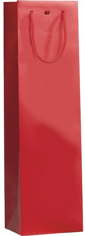 E1171 Sac kraft Rouge 1 Btlle 11x9x39 cm, colisé par 24