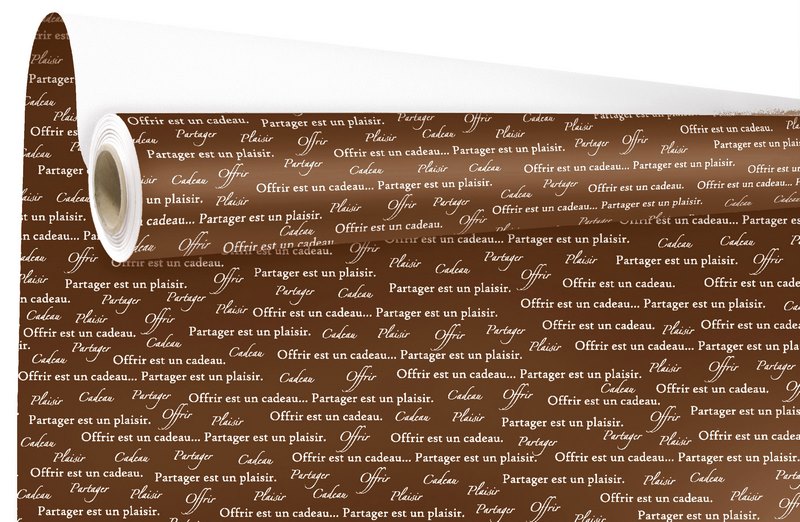 E1149 Papier cadeau Kraft Offrir Chocolat 0,69x50 m 60 g