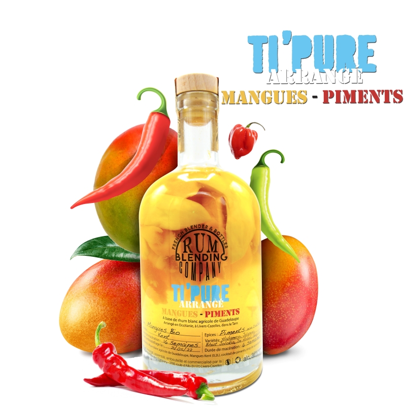 Rhum Mangue Piments 70 cl 36%