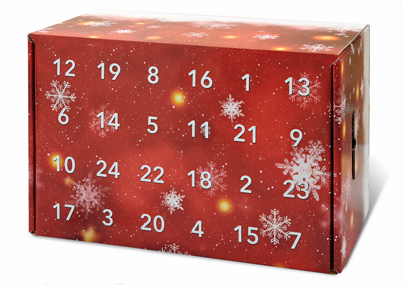 Calendrier de l'Avent 24btls 435x282x241mm, colisé par 10