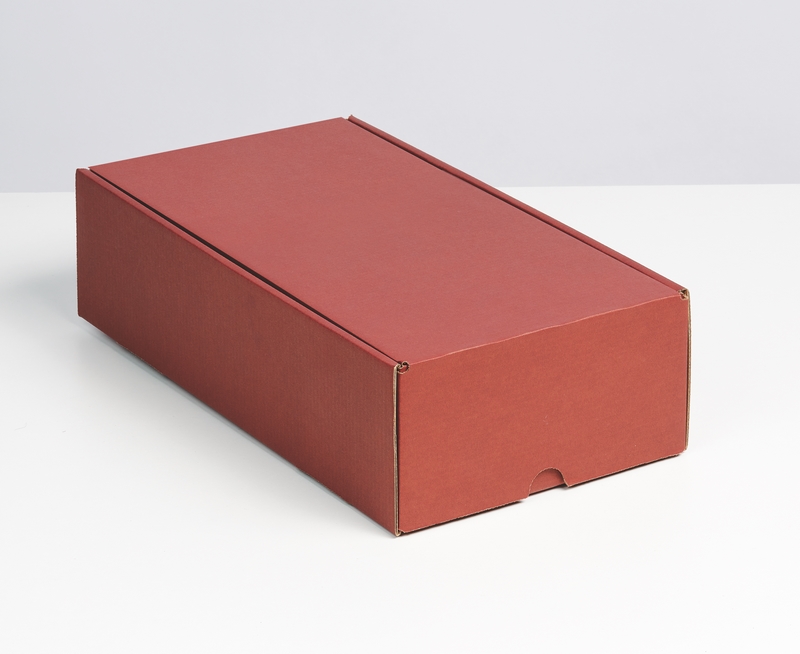 E1225 Coffret couché Rouge 2 btlles 90x118.5x340 colisé par 30