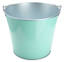 Seau métal Vert pour Bières ou Vins