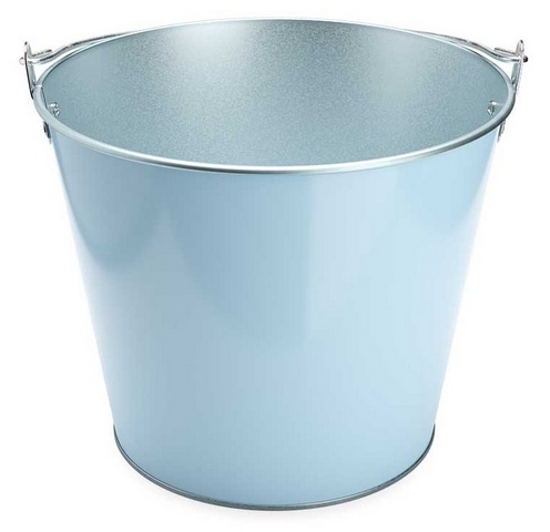 Seau métal Bleu pour Bières ou Vins