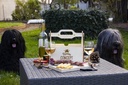 Coffret Tchin-Tchin 2 personnes avec couverts, verres, assiettes, serviettes
