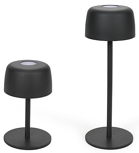 DG1007N Lampe de table Noir mat 3 intensités Led