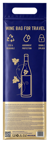 Wine Bag avec feutrine réutilisable, par 48 pcs