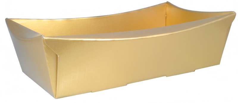 329 Corbeille Scala gold, moyenne, 340 x 200 x 90 mm colisé par 25