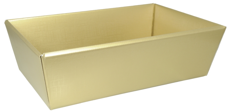 596 Scala gold, corbeille moyenne, 340 x 200 x 110 mm colisé par 25