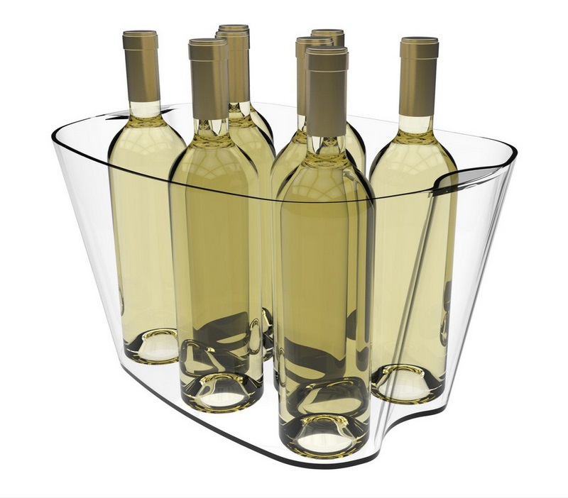 6199XL - Vasque Tranparente XL acrylique pour 9 bouteilles