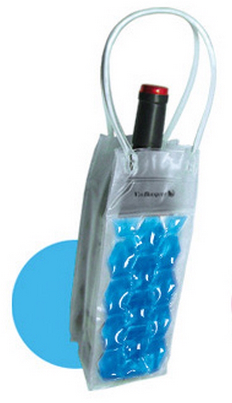 FIE026 Cooler bag bleu avec Glaçons gel incorporés