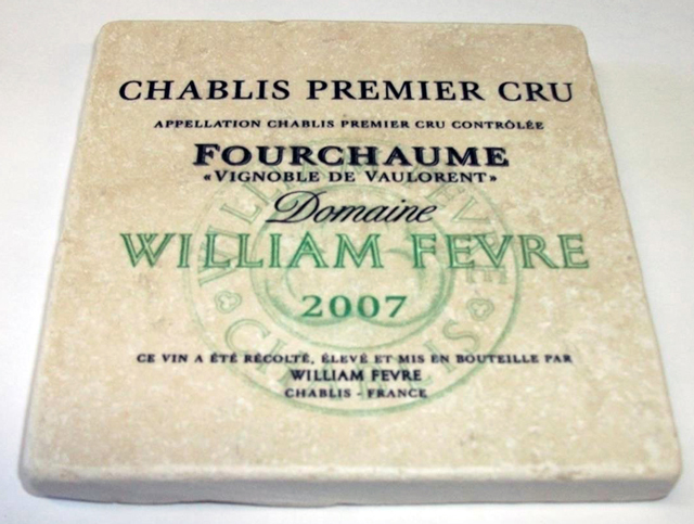 Dessous de verre Chablis Fourchaume