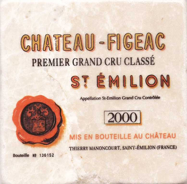 Dessous de verre Château Figeac