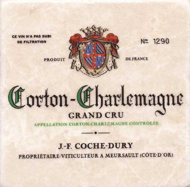 Dessous de verre Corton Charlemagne