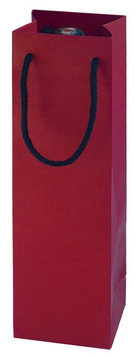 [EMB-PAPI-3242] 3242 Sac kraft vergé, Magnum, bordeaux, 120 x 110 x 450 mm colisé par 25