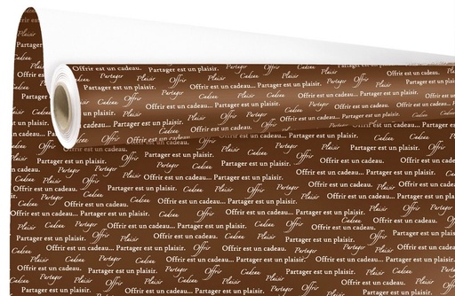 [EMB-CREA-950168Y] E1149 Papier cadeau Kraft Offrir Chocolat 0,69x50 m 60 g