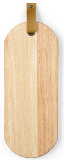 [AG-F058-MES145] MES145 Planche Apéritif bois 30x12x1.5 cm + Attache simili cuir