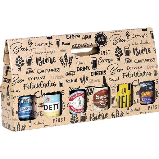[EMB-BAM-GB021-6ST] E1235 Portable THEO 6 bieres Steinie, colisé par 50