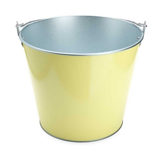 [AG-F107-3312LC01 Jaune] Seau métal pour Bières ou Vins Jaune