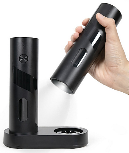 [AG-F058-MEN439N] MEN439N Set S&P electriques Noir avec éclairage 110 ml meule céramique