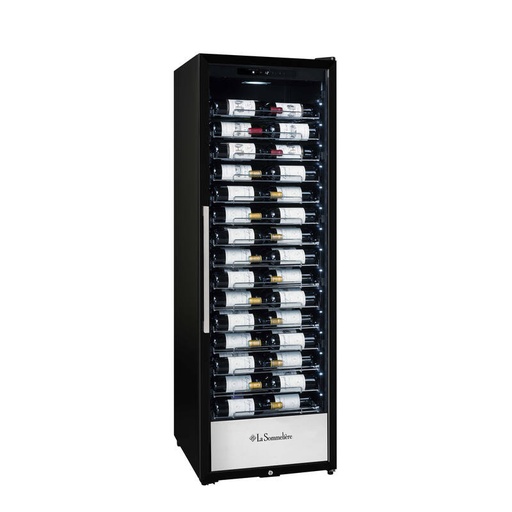[DOM-FRIO-PRO160N] PRO160N - Cave à vin professionnelle 152 bouteilles, 15 clayettes, Noire & inox