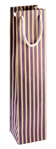 [EMB-PAPI-281] 281 Sac papier Ligne bleu, 92 x 88 x 400 mm colisé par 25