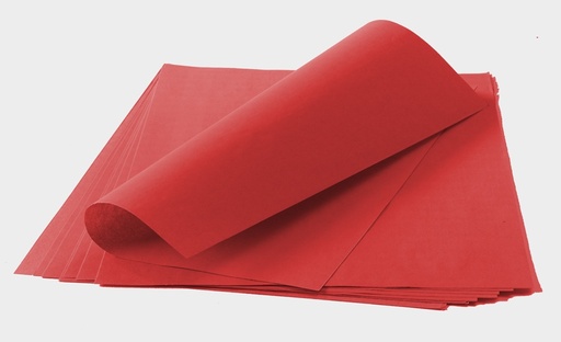 [EMB-PAPI-513] 513 Papier de soie rouge, 50 x 37,5 cm, Par 500 feuilles1