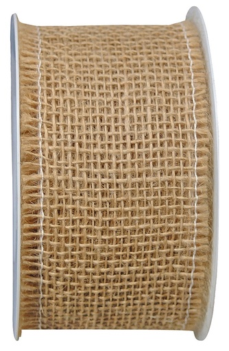 [EMB-PAPI-3713] 3713 Ruban JUTE, nature, 10 m x 60 mm colisé par 2