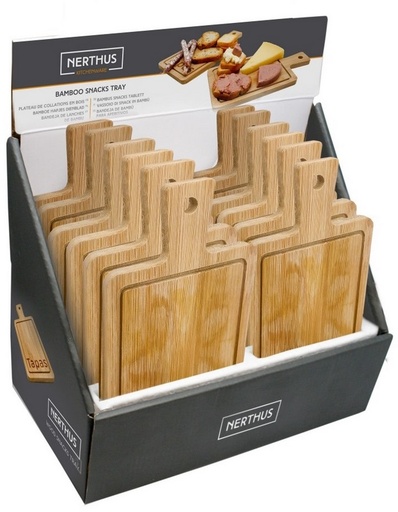 [AG-F134-EXFIH359] EXFIH359 Display de 12 planchettes Bois Tapas